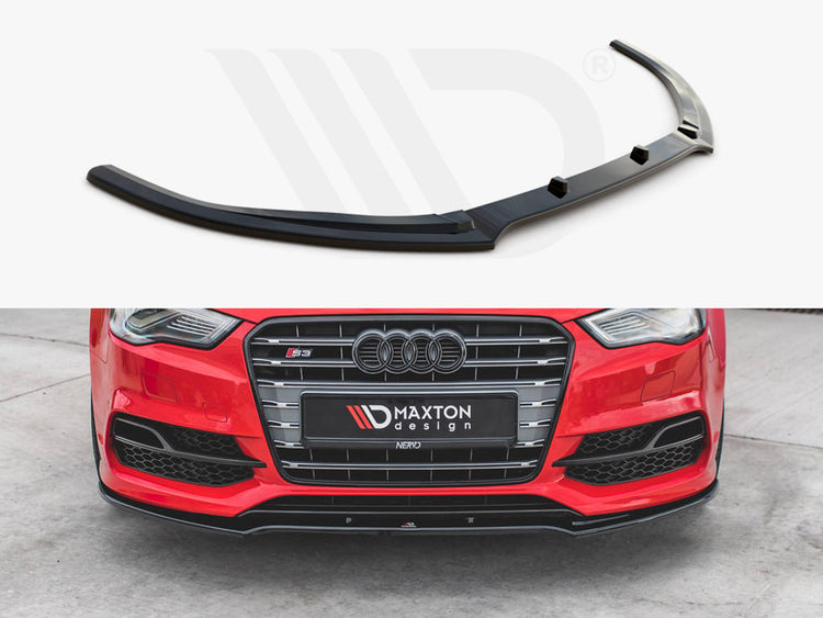 Maxton Design Front Splitter V.2 Audi S3 / A3 S-line 8v Sedan / Cabrio (2013-2016) - Wayside Performance 