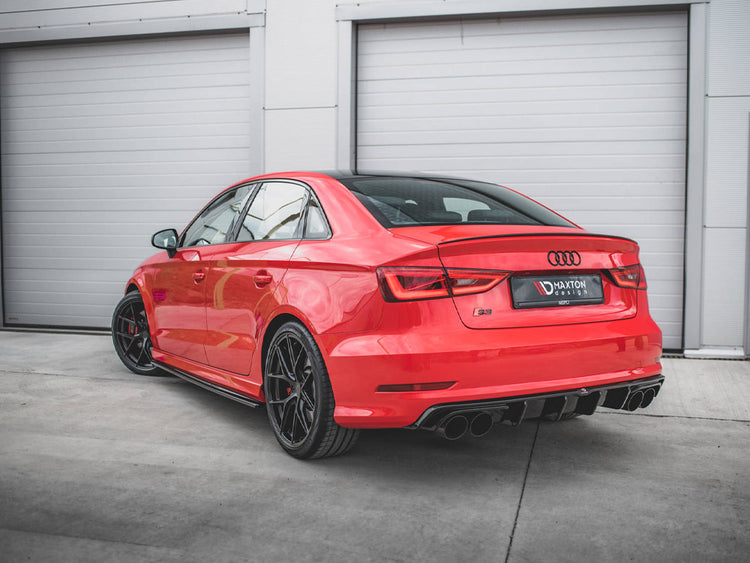 Maxton Design Side Skirts Diffusers V.1 Audi S3 / A3 S-line 8v / 8v Fl Sedan (2013-2020) - Wayside Performance 