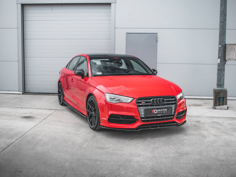 Maxton Design Side Skirts Diffusers V.1 Audi S3 / A3 S-line 8v / 8v Fl Sedan (2013-2020) - Wayside Performance 