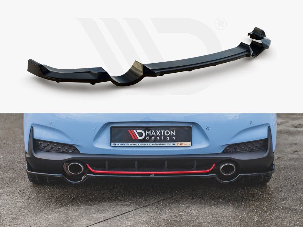 Central Rear Splitter (With Vertical Bars) Hyundai I30 N MK3 Hatchback (2017-2020) - Wayside Performance 