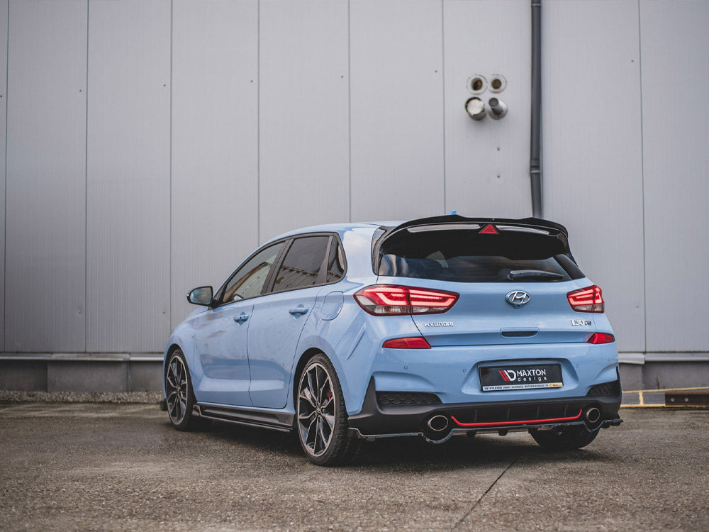 Central Rear Splitter (With Vertical Bars) Hyundai I30 N MK3 Hatchback (2017-2020) - Wayside Performance 