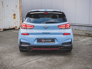 Central Rear Splitter (With Vertical Bars) Hyundai I30 N MK3 Hatchback (2017-2020) - Wayside Performance 