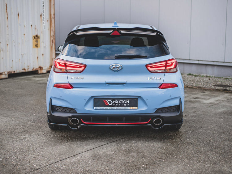 Central Rear Splitter (With Vertical Bars) Hyundai I30 N MK3 Hatchback (2017-2020) - Wayside Performance 