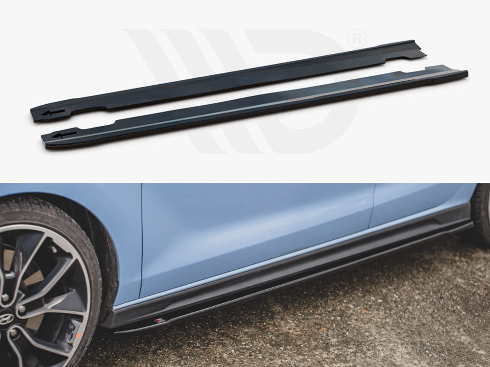 Side Skirts Diffusers V.4 Hyundai I30 N MK3 / MK3 FL Hatchback/ Fastback (2017-) - Wayside Performance 
