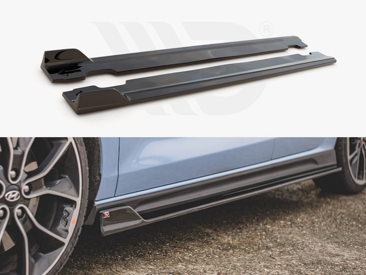 Side Skirts Diffusers V.5 Hyundai I30 N MK3 / MK3 FL Hatchback/ Fastback (2017-) - Wayside Performance 