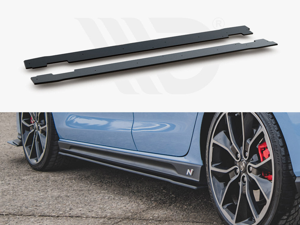 Street PRO Side Skirts Diffusers V.1 Hyundai I30 N Mk3 / Mk3 FL Hatchback / Fastback - Wayside Performance 