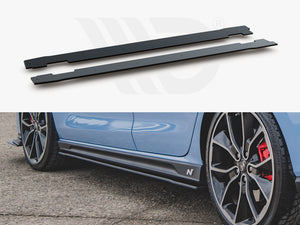 Street PRO Side Skirts Diffusers V.1 Hyundai I30 N Mk3 / Mk3 FL Hatchback / Fastback - Wayside Performance 