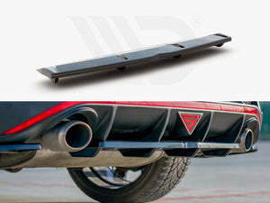Central Rear Splitter (Vertical Bars) Hyundai I30 Mk3 N Fastback - Wayside Performance 