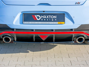 Central Rear Splitter (Vertical Bars) Hyundai I30 Mk3 N Fastback - Wayside Performance 