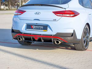 Central Rear Splitter (Vertical Bars) Hyundai I30 Mk3 N Fastback - Wayside Performance 