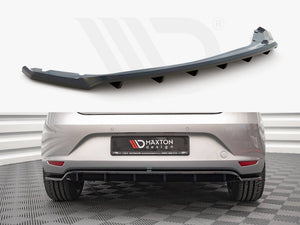 Central Rear Splitter (Vertical Bars) Seat Leon Hatchback Mk3 (2012-2016) - Wayside Performance 