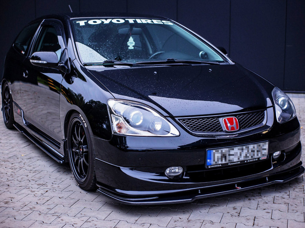 Front Splitter V.1 Honda Civic EP3 (Mk7) Type-r/s Facelift (2004-2006) - Wayside Performance 