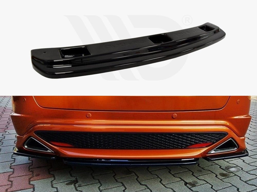 Central Rear Splitter Honda Civic VIII Type S/R (Without Vertical Bars) - Wayside Performance 