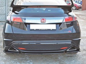 Central Rear Splitter Honda Civic VIII Type S/R (Without Vertical Bars) - Wayside Performance 