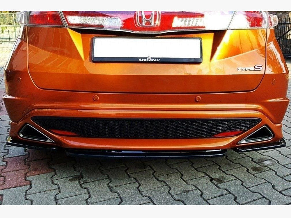 Central Rear Splitter Honda Civic VIII Type S/R (Without Vertical Bars) - Wayside Performance 