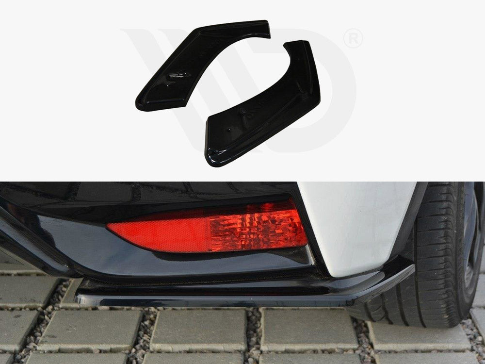 Rear Side Splitters Honda Civic MK9 Facelift 2014-2017 - Wayside Performance 