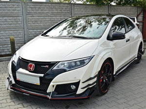 Front Racing Splitter V.2 Honda Civic IX Type R (2015-2017) - Wayside Performance 