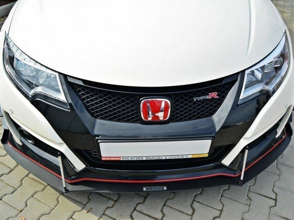 Front Racing Splitter V.2 Honda Civic IX Type R (2015-2017) - Wayside Performance 