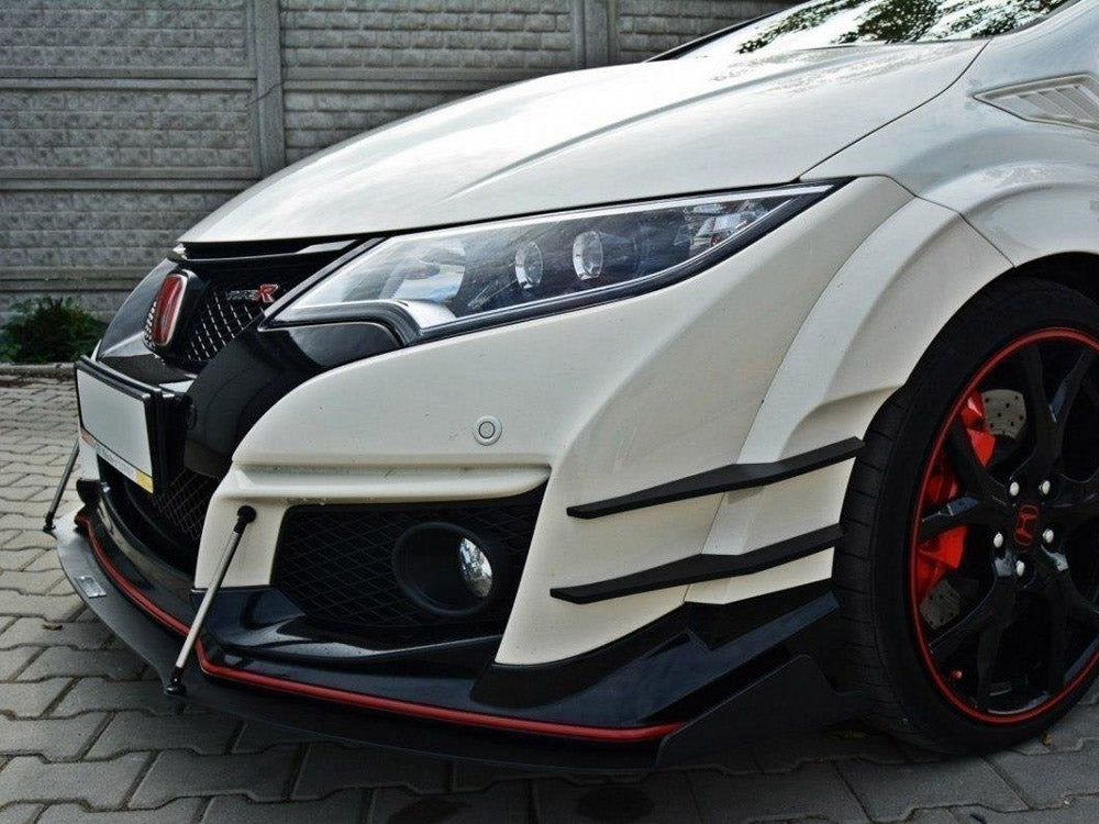 Front Racing Splitter V.2 Honda Civic IX Type R (2015-2017) - Wayside Performance 