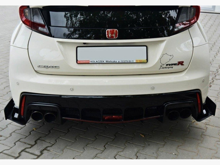 Racing Rear Side Splitters Honda Civic IX Type R (2015-2017) - Wayside Performance 