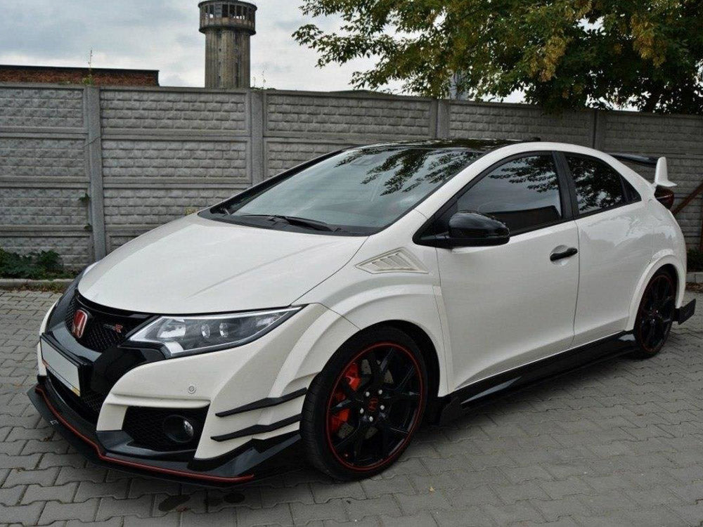 Racing Side Skirts Diffusers Honda Civic IX Type R (2015-2017) - Wayside Performance 