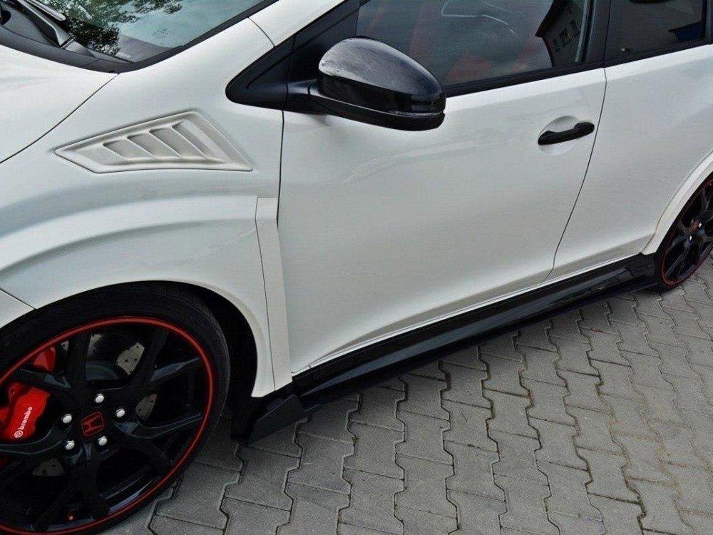 Racing Side Skirts Diffusers Honda Civic IX Type R (2015-2017) - Wayside Performance 
