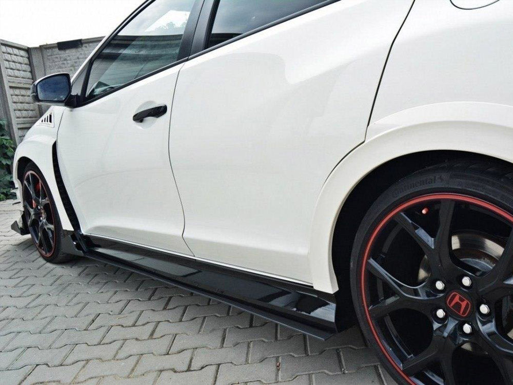 Racing Side Skirts Diffusers Honda Civic IX Type R (2015-2017) - Wayside Performance 