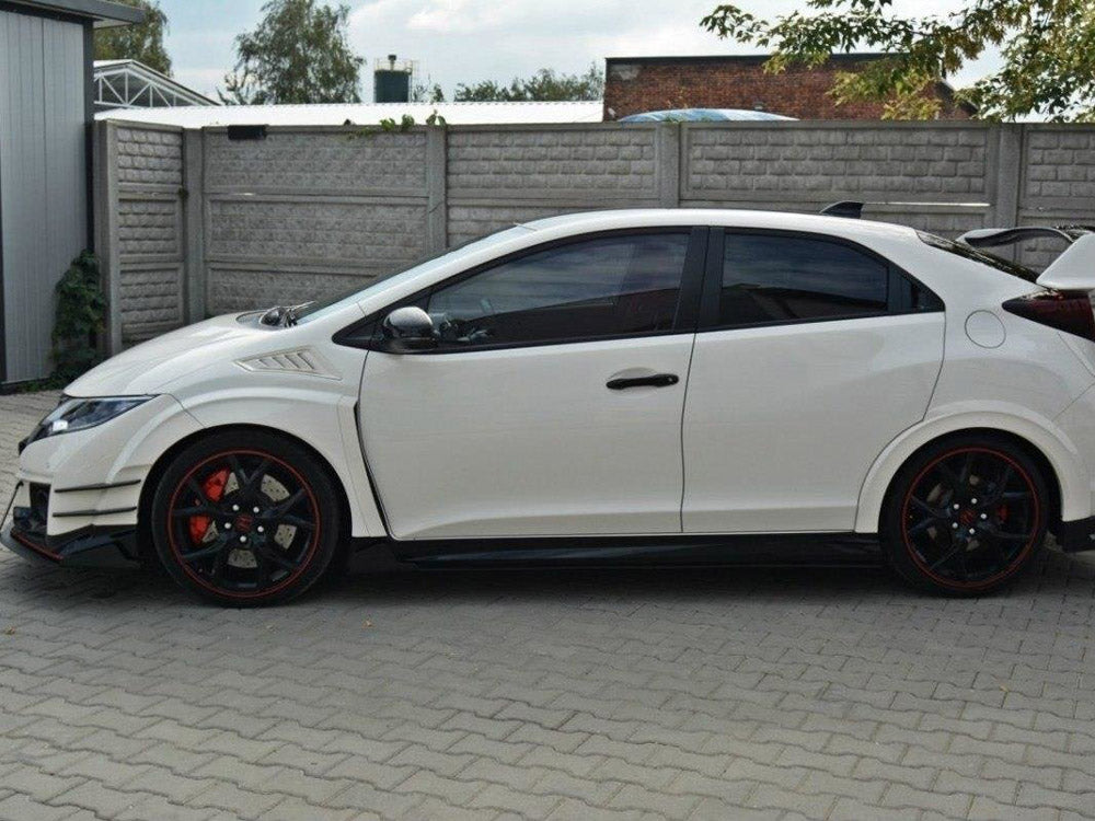Racing Side Skirts Diffusers Honda Civic IX Type R (2015-2017) - Wayside Performance 