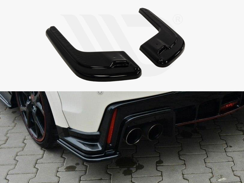Rear Side Splitters Honda Civic IX Type R (2015-2017) - Wayside Performance 