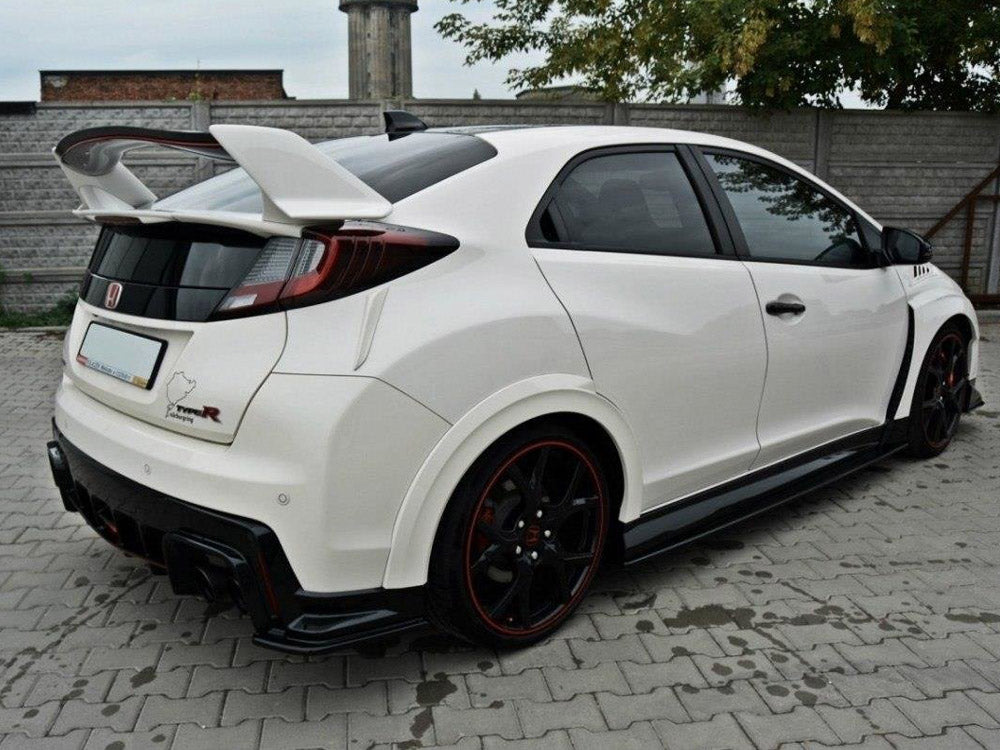 Rear Side Splitters Honda Civic IX Type R (2015-2017) - Wayside Performance 