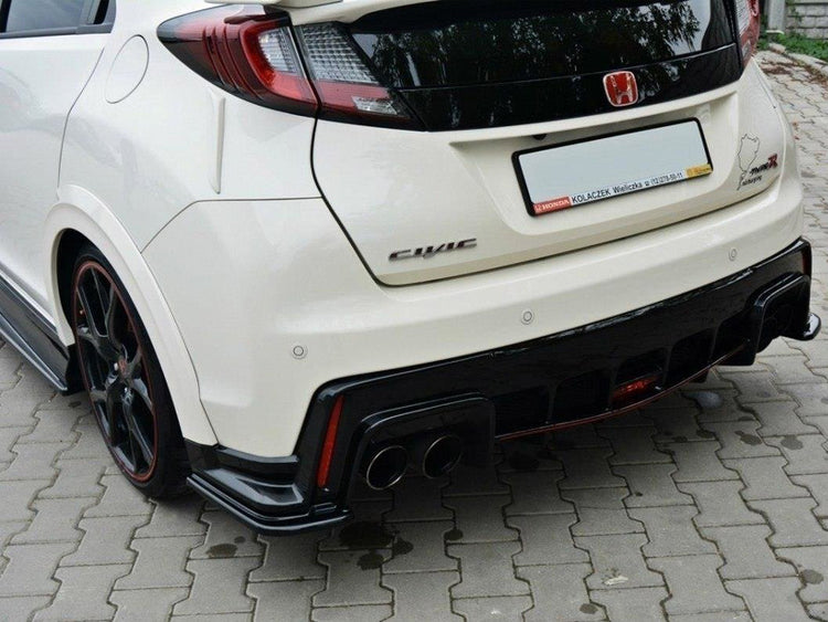 Rear Side Splitters Honda Civic IX Type R (2015-2017) - Wayside Performance 
