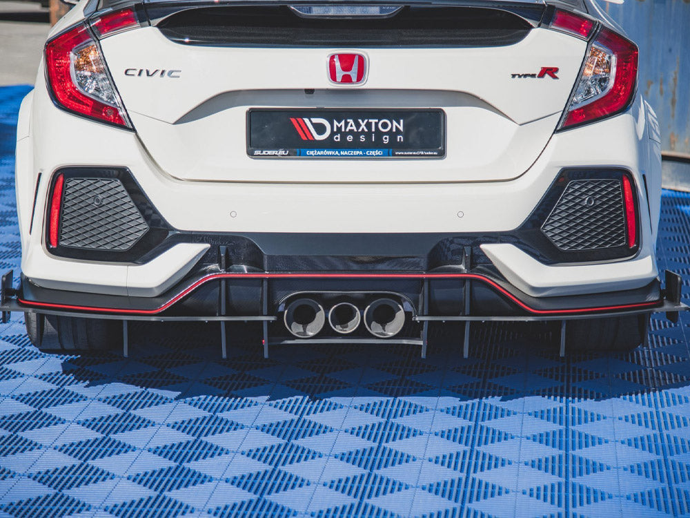 Street PRO Rear Diffuser Honda Civic X Type R - Wayside Performance 