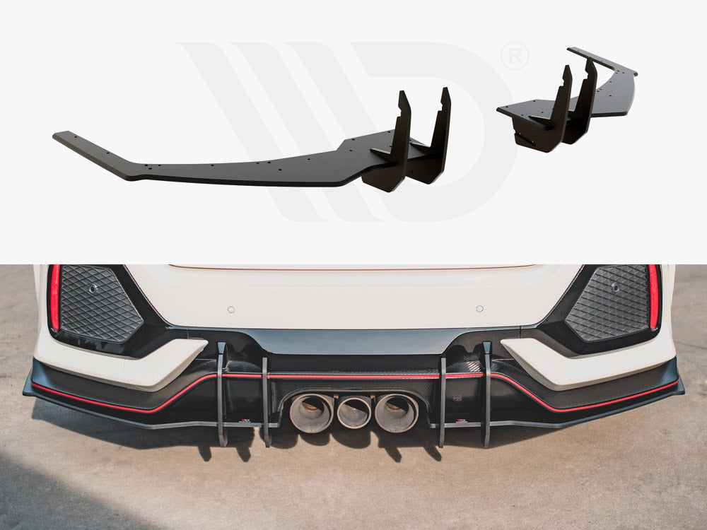 Street PRO Rear Diffuser V.2 Honda Civic X Type R - Wayside Performance 