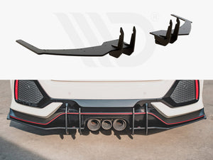Street PRO Rear Diffuser V.2 Honda Civic X Type R - Wayside Performance 