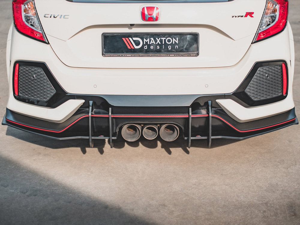 Street PRO Rear Diffuser V.2 Honda Civic X Type R - Wayside Performance 