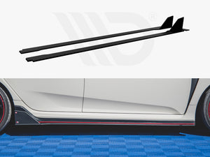 Street PRO Side Skirts Diffusers Honda Civic X Type-R - Wayside Performance 
