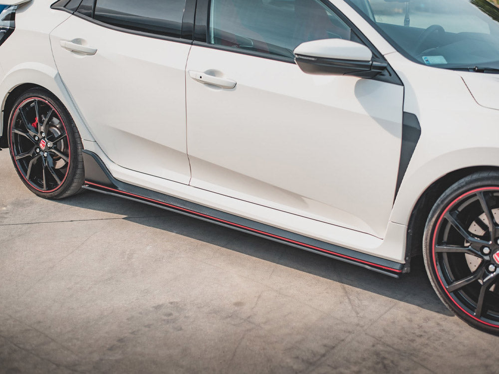 Street PRO Side Skirts Diffusers V.2 Honda Civic X Type-R - Wayside Performance 