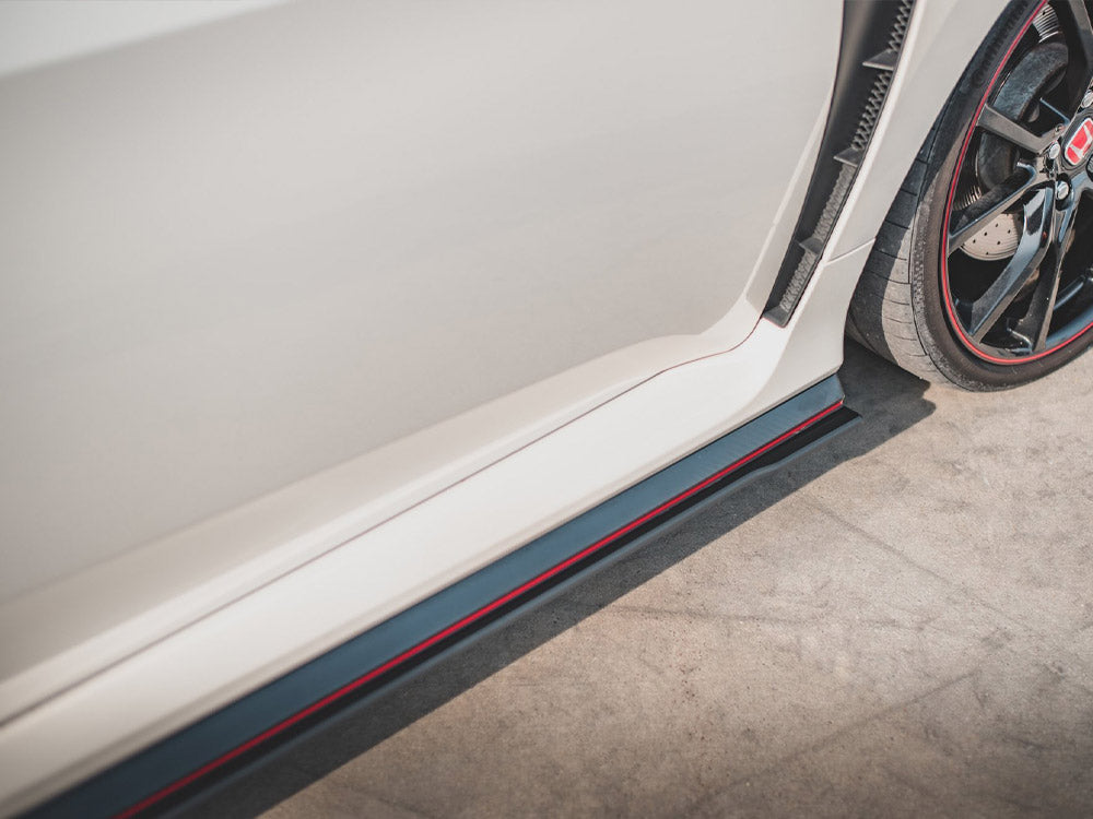 Street PRO Side Skirts Diffusers V.2 Honda Civic X Type-R - Wayside Performance 