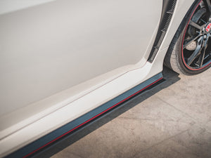 Street PRO Side Skirts Diffusers V.2 Honda Civic X Type-R - Wayside Performance 