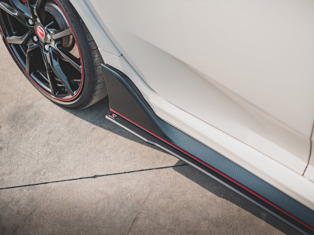 Street PRO Side Skirts Diffusers V.2 Honda Civic X Type-R - Wayside Performance 