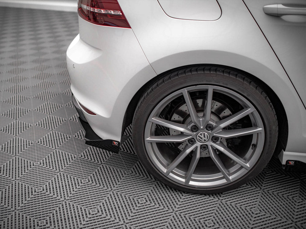 Street Pro Rear Side Splitters (+flaps) Vw Golf R Mk7 (2013-2016) - Wayside Performance 