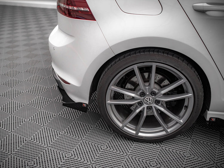 Street Pro Rear Side Splitters (+flaps) Vw Golf R Mk7 (2013-2016) - Wayside Performance 