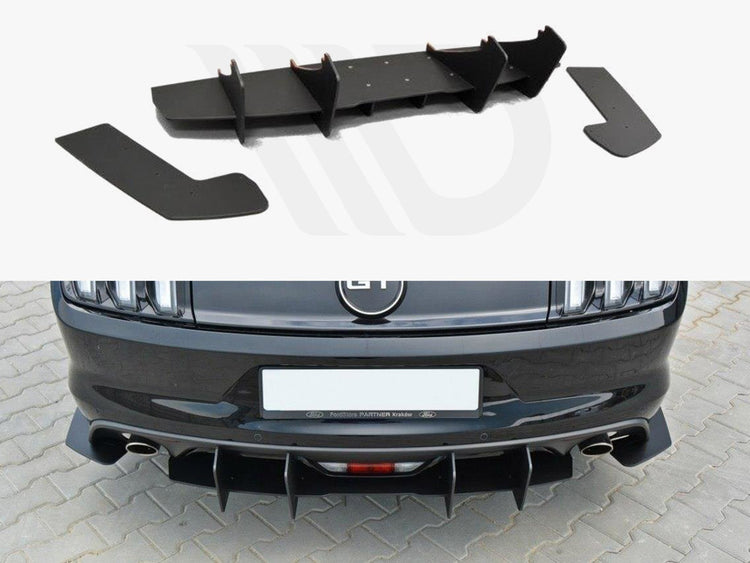 Ford Mustang MK6 GT - Rear Diffuser (2014-17) - Wayside Performance 