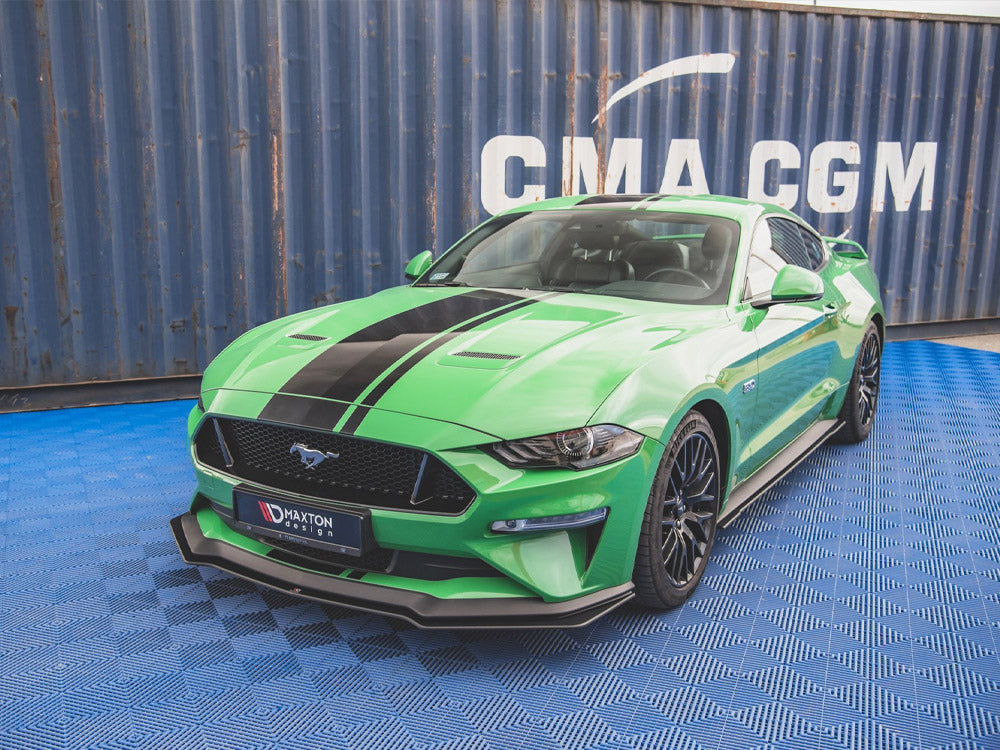 Street PRO Front Splitter V.1 Ford Mustang GT Mk6 Facelift (2017-) - Wayside Performance 