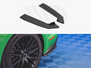 Street PRO Rear Side Splitters V.1 Ford Mustang GT MK6 Facelift - Wayside Performance 