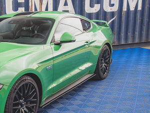 Street PRO Rear Side Splitters V.1 Ford Mustang GT MK6 Facelift - Wayside Performance 