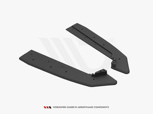 Street PRO Rear Side Splitters V.1 Ford Mustang GT MK6 Facelift - Wayside Performance 