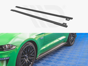 Street PRO Side Skirts Diffusers V.1 Ford Mustang GT MK6 Facelift (2017-) - Wayside Performance 