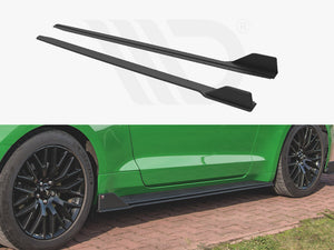 Street PRO Side Skirts Diffusers V.2 Ford Mustang GT MK6 Facelift (2017-) - Wayside Performance 