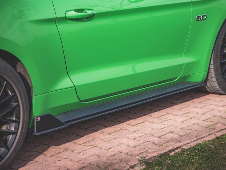 Street PRO Side Skirts Diffusers V.2 Ford Mustang GT MK6 Facelift (2017-) - Wayside Performance 